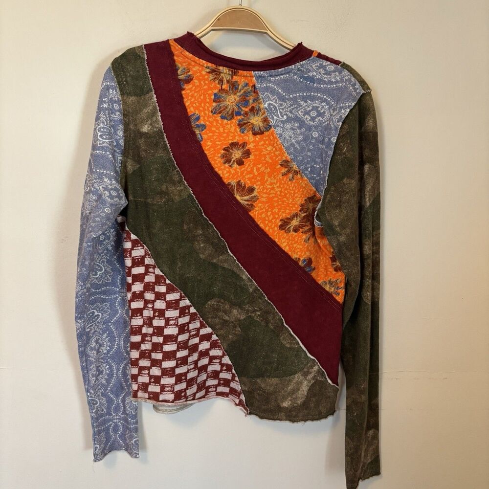 We The Free Multicolor Patchwork Long Sleeve Top - image 4